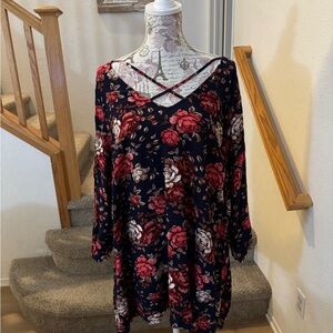 Floral V-Neck Blouse